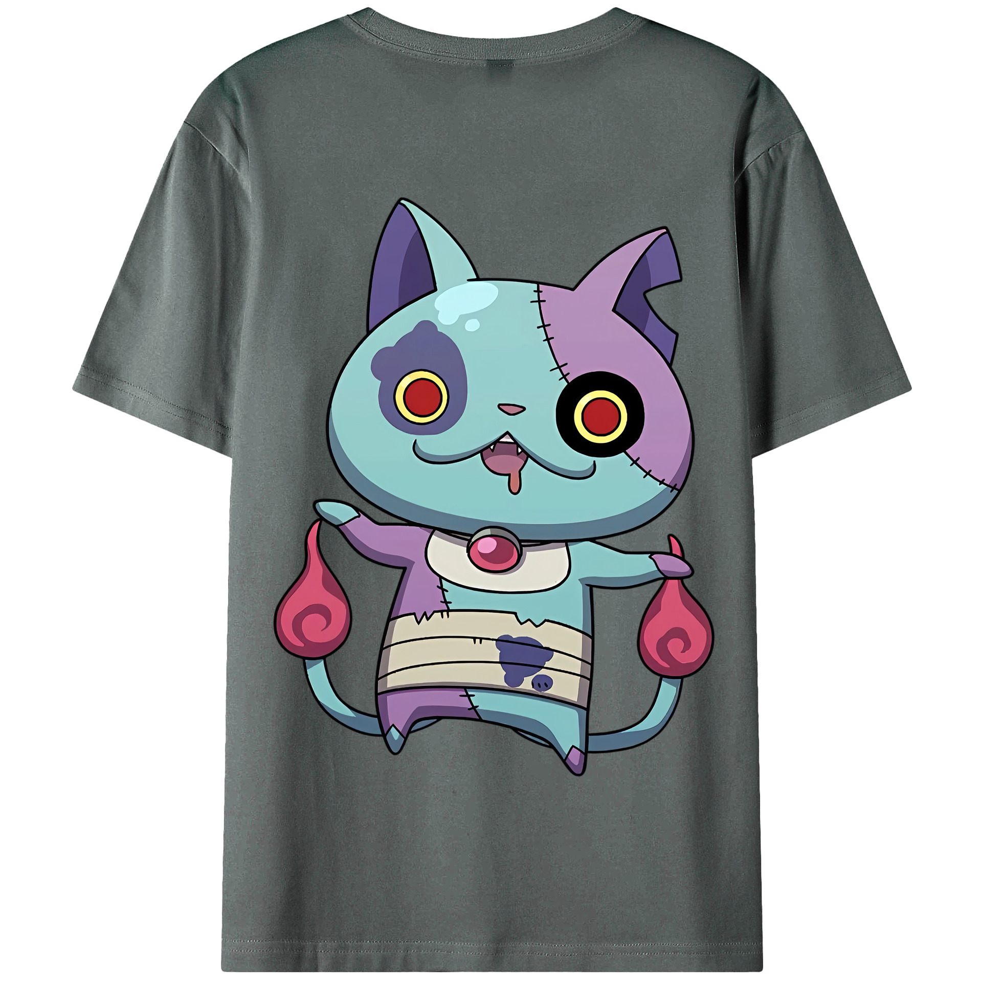 （画像用） 妖怪ウォッチ Yo-kai Watch 綿100％半袖Tシャツ（背面プリント）
